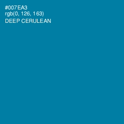 #007EA3 - Deep Cerulean Color Image